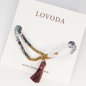 🦋LAST🦋 NWT Lovoda Havana Beaded Wrap Bracelet